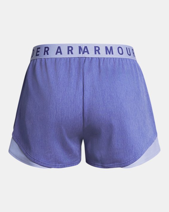 女士UA Play Up Shorts 3.0 Twist短褲 in Purple image number 5